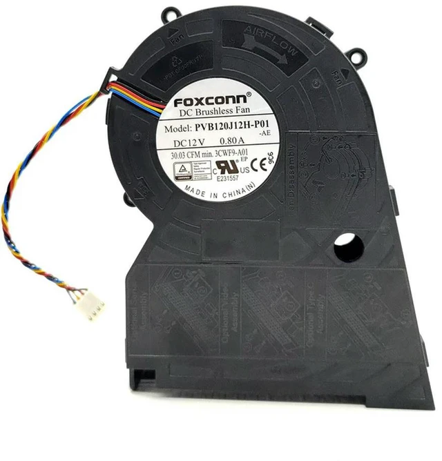 Main image of PVB120J12H for 12V 0.8A Side Blower Fan 140x110x33mm CPU Appliance 4-Wire