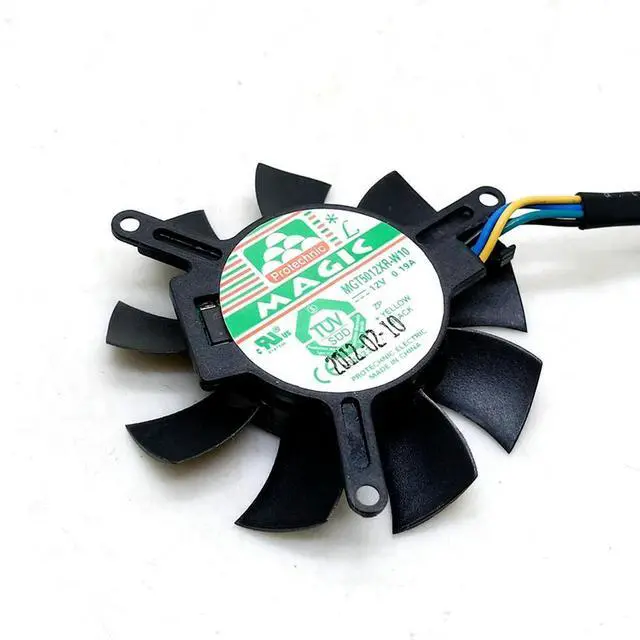 Alt view image 2 of 3 - Graphics & Video Card Fan for MAGIC MGT5012XR-W10 45mm 12V PWM Cooling Fan for Hydraulic Bearing, 4-Wire