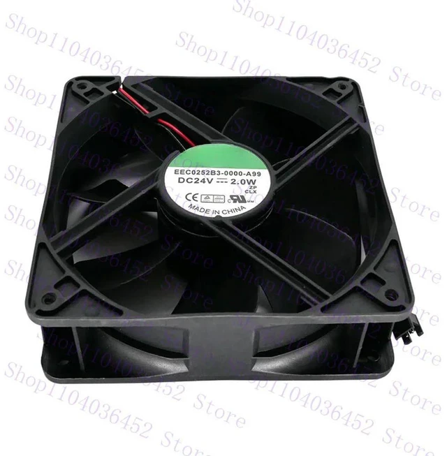 Alt view image 3 of 3 - for Cooling Fan EEC0252B3-0000-A99 24V 2.0W 120*120*25mm