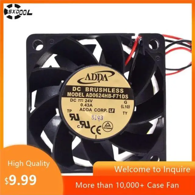 Alt view image 2 of 3 - for ADDA AD0624HB-F71DS 60mm 24V 0.43A High-Speed X 38mm Cooling Fan Converter, Inverter, Industrial Equipment