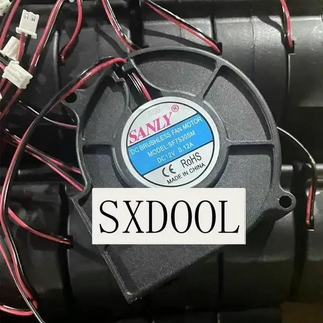 Main image of SANLY 7530 12V 0.12A SF7530SM Silent Mute Turboblower Blower Fan