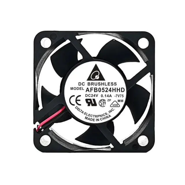 Alt view image 3 of 3 - Delta AFB0524HHD 24V 0.14A Cooling Fan - 50x50x20mm, 3584RPM, 3.36W, Dual Ball Bearing, for Inverter & Industrial