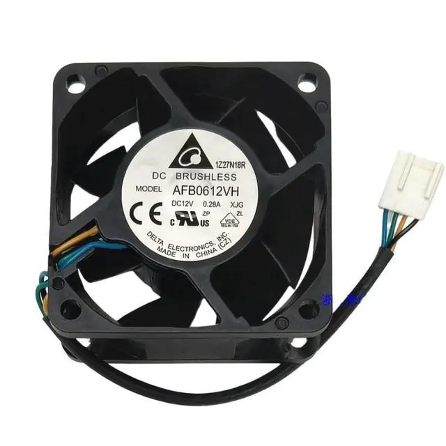Alt view image 2 of 3 - 6025 60mm Fan for Delta AFB0612VH 6025 6CM DC 12V Dual Ball Bearing PWM Cooling Fan, 5200RPM