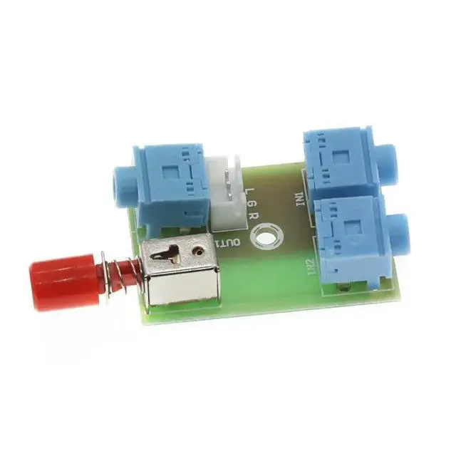 Alt view image 3 of 3 - XH-M371 3.5 Audio 2 Ways into 1 Way Out Audio Switching Module Switch Board Audio Socket Switch Diy Electronic PCB Board