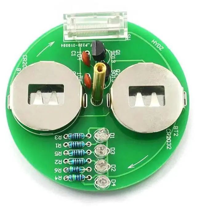 Alt view image 3 of 3 - Diy Electronic Kit LED Gyro DIY Welding Kit Rotating Lantern Inline Components Diy Electronic Sodering Project(without )
