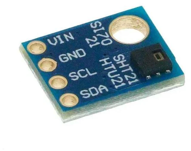 Alt view image 3 of 3 - GY-21 HTU21D IIC/I2C Digital Temperature & Humidity Sensor Breakout Board Module For Weather Stations Humidor Control 3.3V