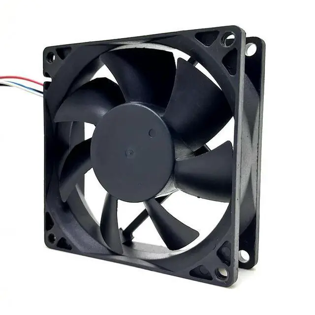 Alt view image 2 of 3 - RDH8025B2 80mm fan 8025 24V printer fan 8cm double ball PWM temperature control fan