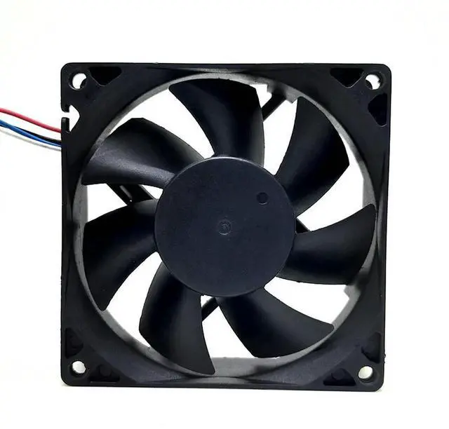 Alt view image 3 of 3 - RDH8025B2 80mm fan 8025 24V printer fan 8cm double ball PWM temperature control fan