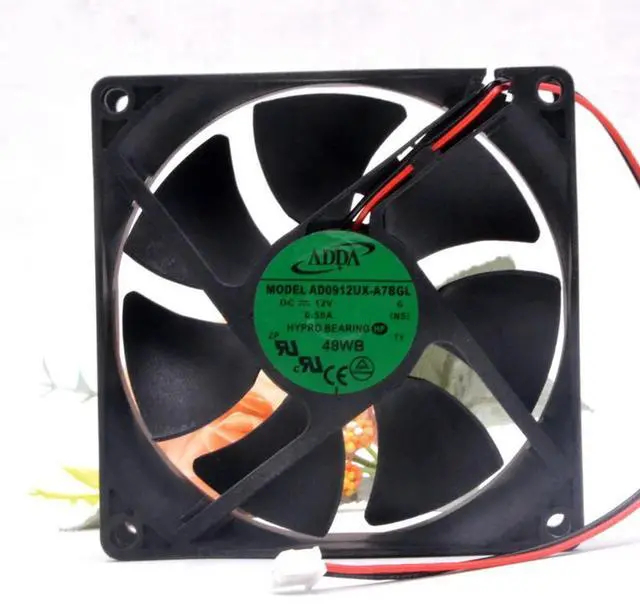 Main image of For ADDA AD0912UX-A7BGL 9225 12V 0.50A CPU Chassis cooling Fan 9CM 2-wire 2-Pin
