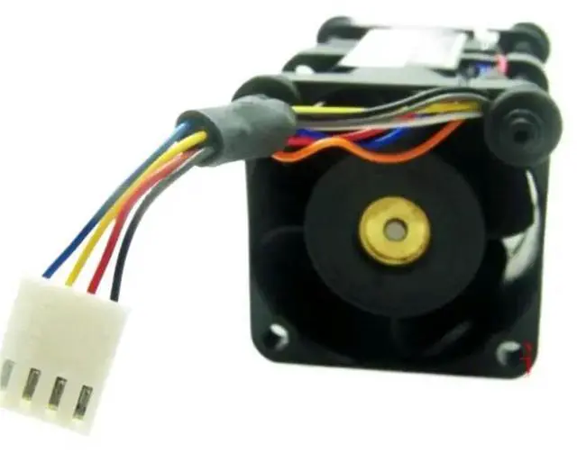 Alt view image 3 of 3 - Powerful 40mm 12V PWM Server Fan: Sanyo 9CRA0412P5JM04 (0.7A, 4-Pin with Temperature Control) Industrial Cooling