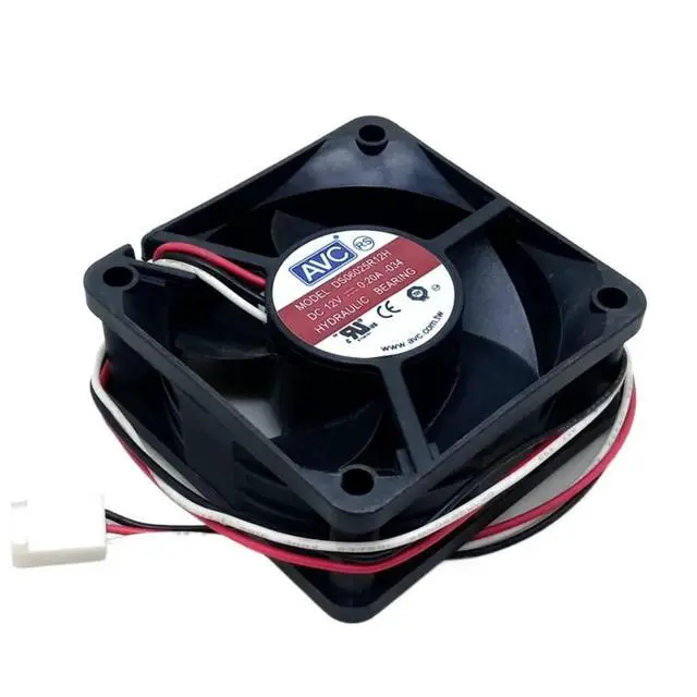 Alt view image 3 of 3 - 6cm Axial Fan for AVC DS06025R12H 60mm X 25mm DC 12V Cooling with Tach Speed Sensor CPU, Cabinet & Power Supply