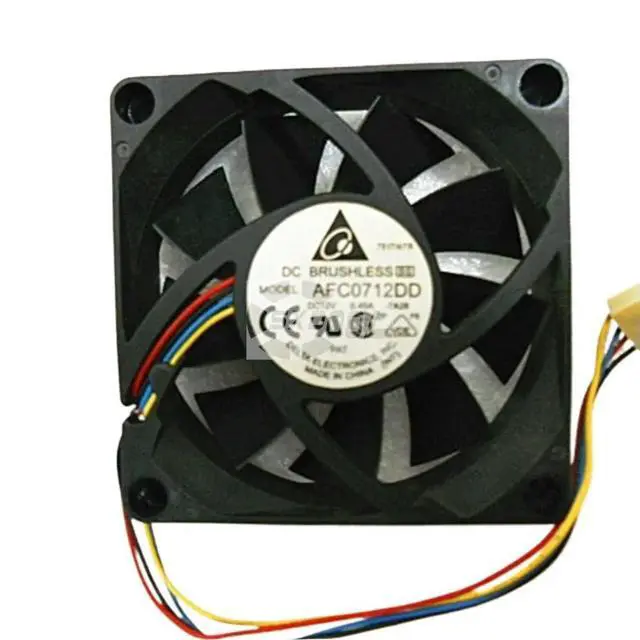 Alt view image 2 of 3 - for Delta AFC0712DD 7cm 70mm 7020 DC 12V 0.45A 4-Wire PWM Cooling Fan Servers and Industrial Applications