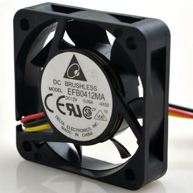 Main image of Delta EFB0412MA 40mm 12V 0.09A 4CM Server Cooling Fan, Axial, Dual Ball Bearing for Industrial Telecom Applications