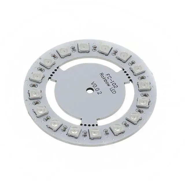 Alt view image 2 of 6 - Electronics 5050 RGB WS2812 WS2811 16 Bits LED Ring Lamp Light With Integrated Drivers Built-in Full-Color Drive Lamp