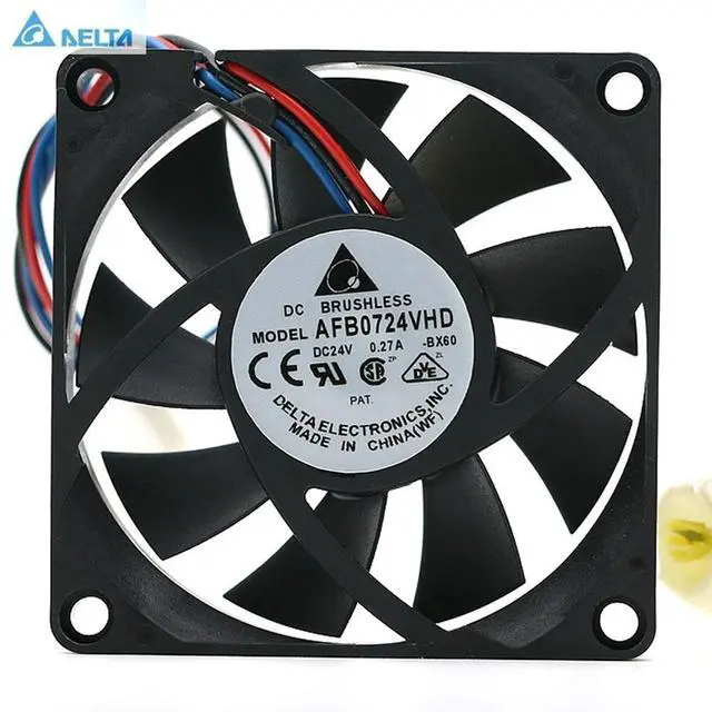 Main image of for delta AFB0724VHD 24V 0.27A 7CM 70*70*20mm inverter dual ball cooling fan