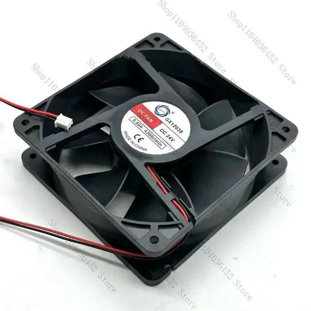 Main image of for MEIXING GX12038 DC 24V 0.50A 120x120x38mm 2-Wire Server Cooling Fan