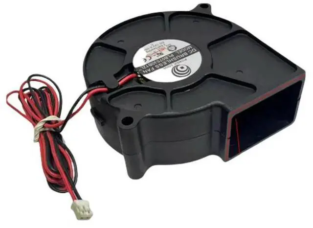 Alt view image 2 of 3 - 7530 Centrifugal Blower Fan | 75x75x30mm Dual Ball Bearing | 12V 0.1A Ultra-Quiet Cooling for Projectors/3D Printers | 2500 RPM