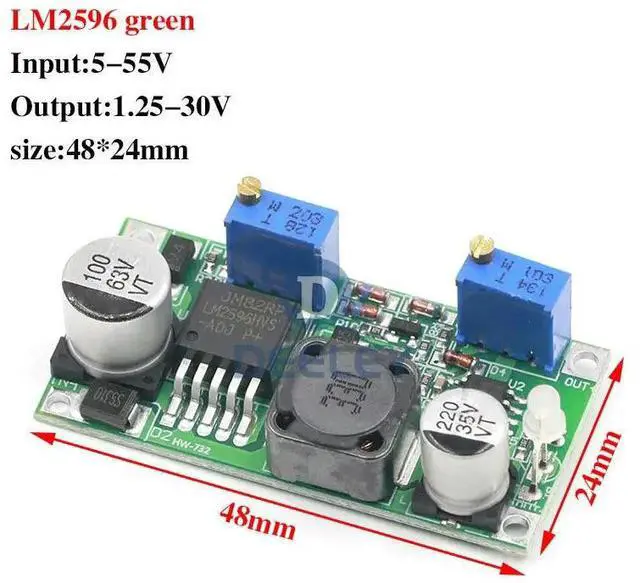 Main image of DC-DC LM2596HV adjustable step-down power module constant current and constant voltage lithium polymer charging