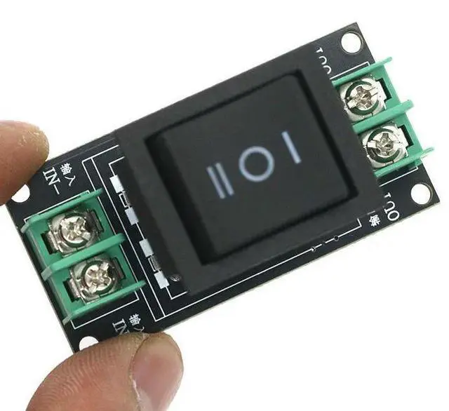 Main image of Positive and reverse switching with wiring three-gear boat switch 5-20A DC motor speed regulation positive and reverse module