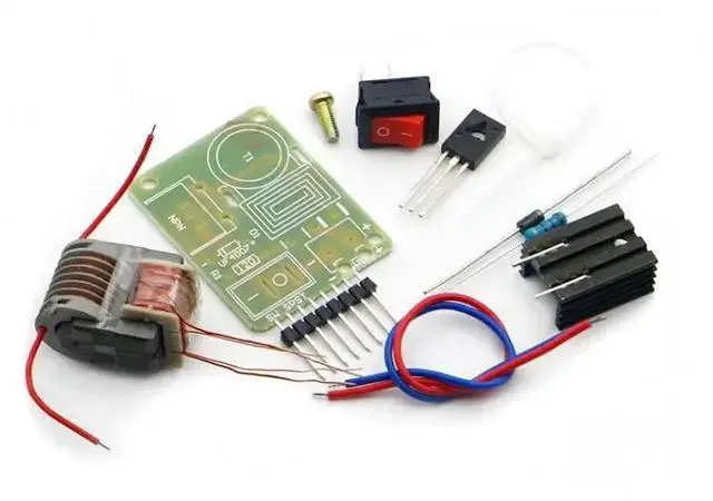 Alt view image 2 of 3 - 15KV High Frequency DC High Voltage Arc Ignition Generator Inverter Boost Step-Up DIY Kit U Core Transformer Suite 3.7V