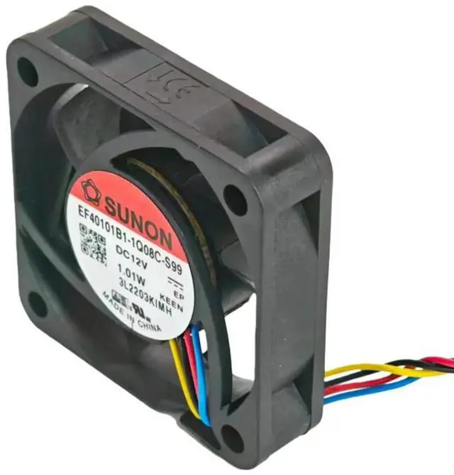 Alt view image 3 of 3 - For EF40101B1-1Q08C-S99 DC 12V 40mm Fan 4010 PWM 4-Wire 7000RPM 7.7CFM High Speed 3D Printer CPU Server Cooler
