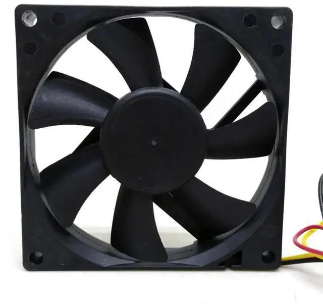 Alt view image 3 of 3 - 12V DF0801512B2MN 80mm Fan for Computer CPU & Cabinet Cooling, 3-Wire Power Supply