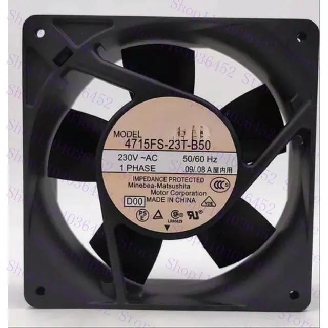 Alt view image 2 of 2 - 1pc for 4715FS-23T-B50 AC230V 0.09/0.08A 12038 12CM Cooling Fan