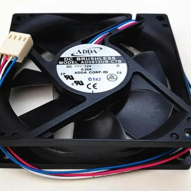 Main image of AD0812UB-C7B 80mm PWM Fan for ADDA 8020 8CM Dual Ball 4-wire Speed Control 12V 0.20A Cooling Cooler
