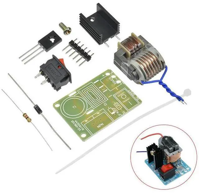 Alt view image 2 of 2 - 15KV High Frequency DC High Voltage Arc Ignition Generator Inverter Boost Step Up DIY Kit U Core Transformer Suite 3.7V