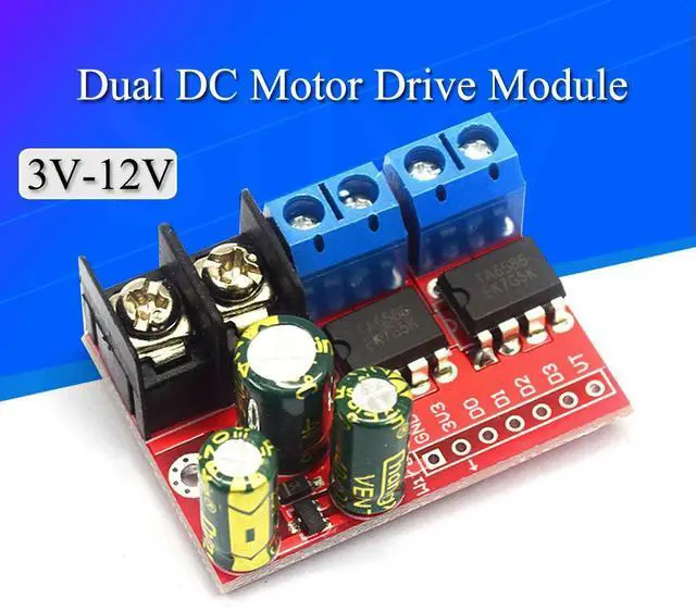 Main image of H Bridge Remote Control 5A 3V-14V Dual DC Motor Drive Module Voltage Reverse PWM Speed Regulation Double Super L298N 5AD