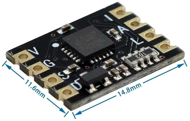 Alt view image 2 of 3 - ZY MPU-6050 3 axis acceleration gyroscope module 6DOF gyroscope sensor module