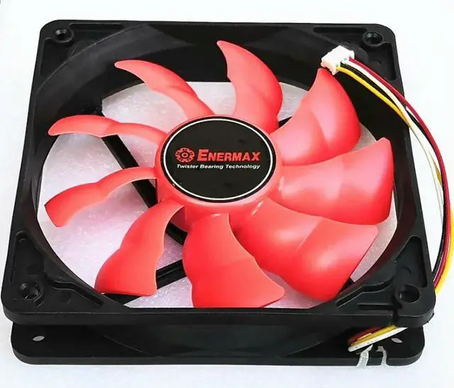 Alt view image 2 of 3 - 120mm cooling fan 12cm 12025 12cm fan ed122512h 12V 0.30a power supply special 4-wire speed regulation
