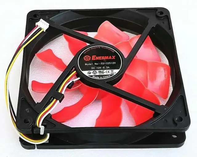 Main image of 120mm cooling fan 12cm 12025 12cm fan ed122512h 12V 0.30a power supply special 4-wire speed regulation