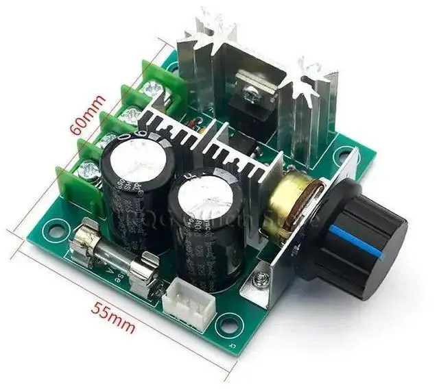 Main image of DC 12V 24V 30V 40V 13KHZ Auto PWM DC Motor Speed Regulator Governor Speed Controller Switch 10A 50V 1000uF