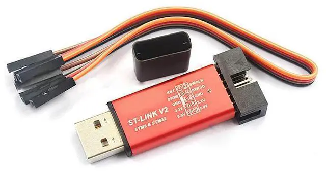Alt view image 3 of 3 - ST-Link V2 stlink mini STM8STM32 STLINK simulator download programming With Cover