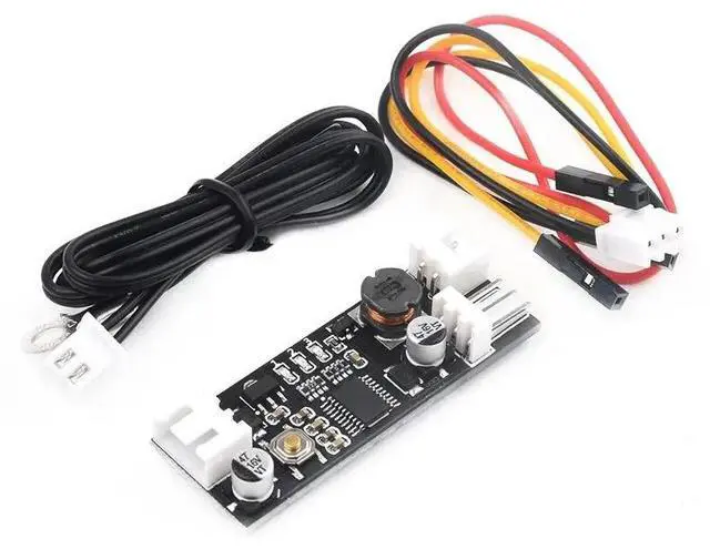 Alt view image 2 of 3 - 12V 0.8A DC PWM 2-3 Single Wire Fan Temperature Control Speed Controller Chassis Computer Noise Reduction Module NTC B50K 3950