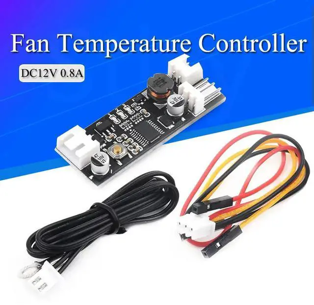 Main image of 12V 0.8A DC PWM 2-3 Single Wire Fan Temperature Control Speed Controller Chassis Computer Noise Reduction Module NTC B50K 3950