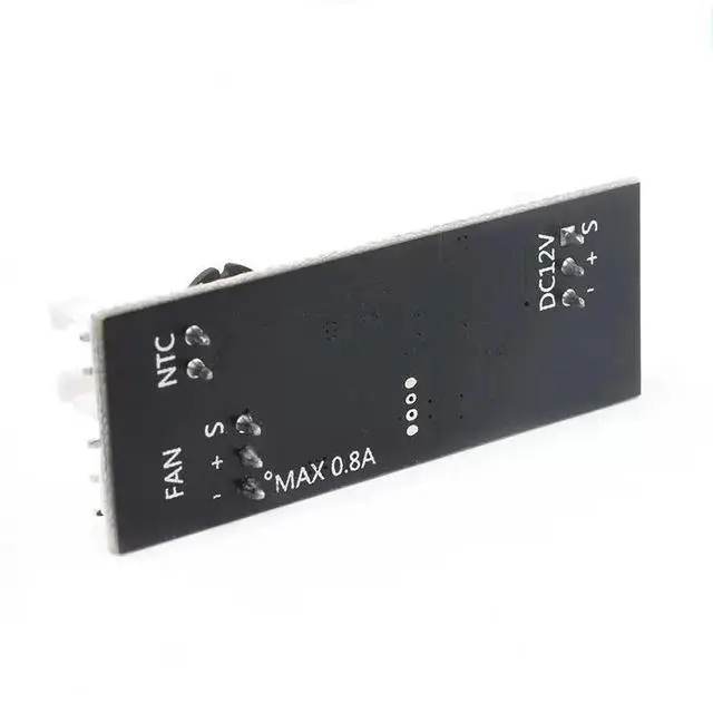 Alt view image 3 of 3 - 12V 0.8A DC PWM 2-3 Single Wire Fan Temperature Control Speed Controller Chassis Computer Noise Reduction Module NTC B50K 3950
