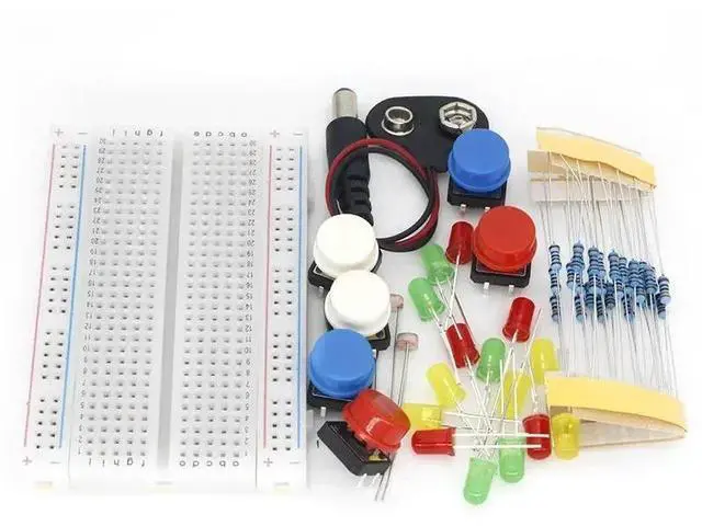 Alt view image 2 of 3 - Starter Kit For UNO R3 Mini Breadboard LED Jumper Wire Button for Diy Kit school education