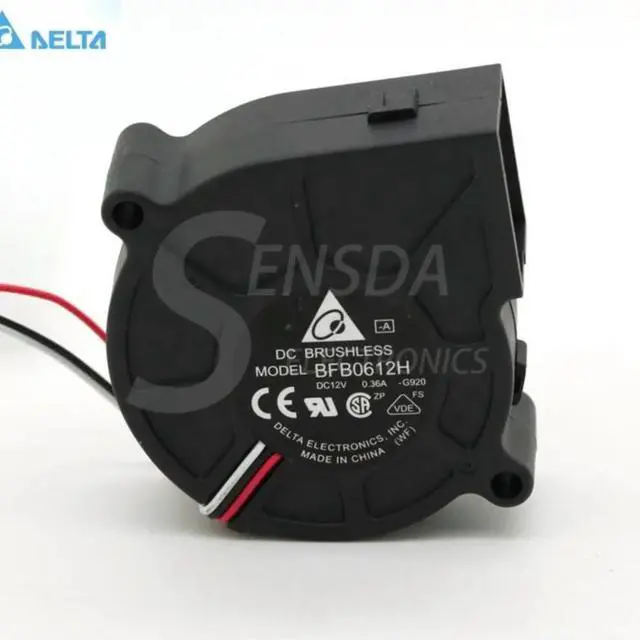 Main image of for delta bfb0612h 6025 60mm 6cm DC 12v 0.36a projector cpu drum blower fans cooler
