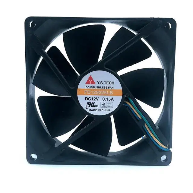 Alt view image 2 of 3 - fan FD129225LB 9225 12V 0.15A 9CM / cm Silent Chassis power supply pwm cooling fan 2400RPM 45.8CFM