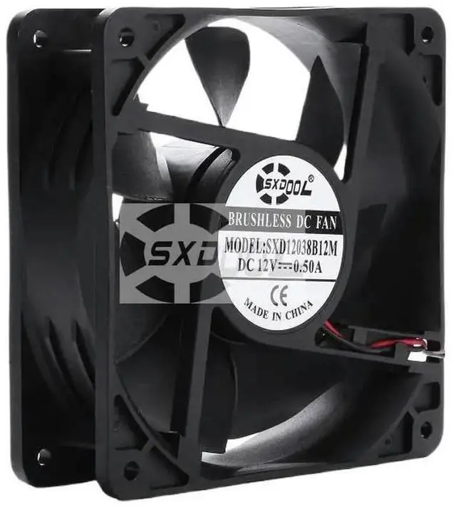Main image of 120mm Cabinets Fan 2800RPM For 120x120x38mm DC 12V 0.5A Dual Ball Axial Cooling Fan 110CFM