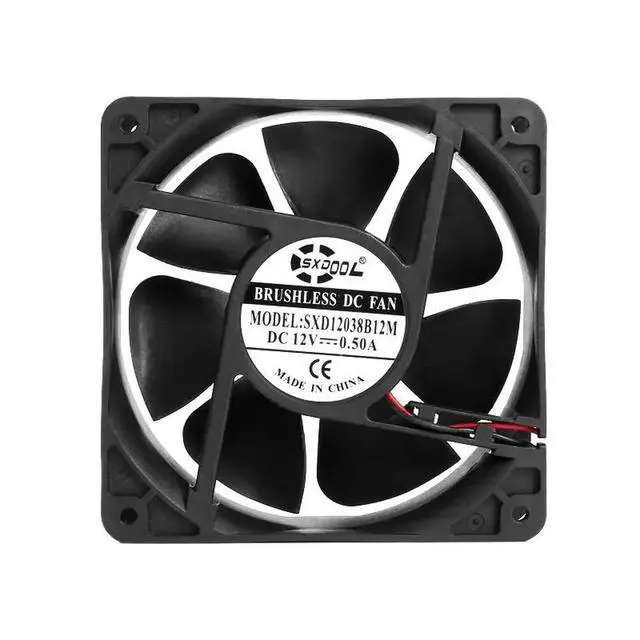 Alt view image 2 of 3 - 120mm Cabinets Fan 2800RPM For 120x120x38mm DC 12V 0.5A Dual Ball Axial Cooling Fan 110CFM