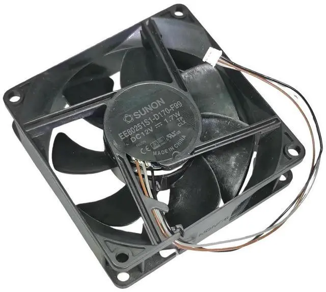 Main image of for BenQ EP6127A Projector EE80251S1-D170-F99 80x80x25mm 12V Cooling Fan Quiet 33dBA,1.7W 9.5CFM for Projector Repair