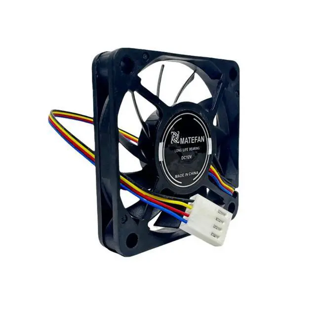 Alt view image 3 of 3 - Ultra Slim 6010 12V 0.25A PWM Cooling Fan - 60x60x10mm, 5500RPM, 4-Wire Motherboard Connector, High Airflow for PC Case