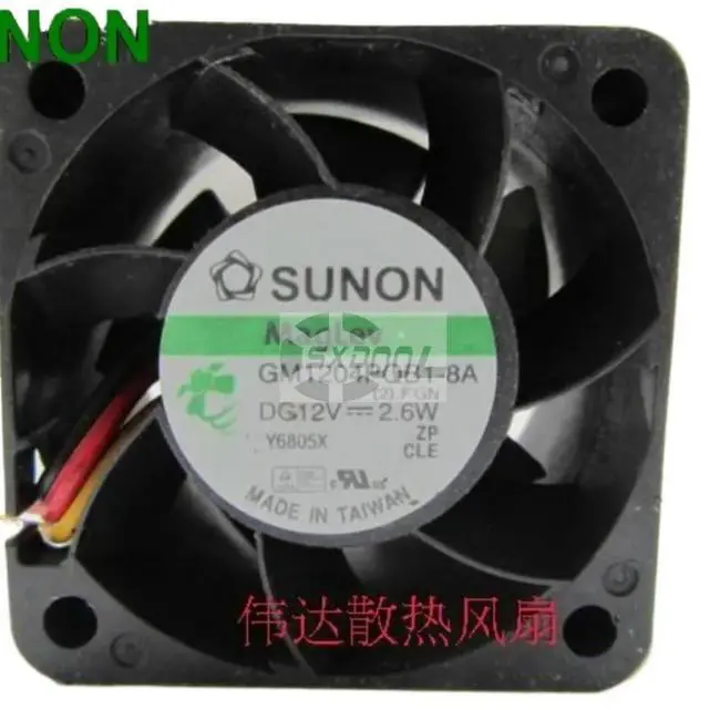 Main image of 2pcs 40mm Fan for GM1204PQB1-8A 4028 12V 0.22A 2.6W 8500 RPM Server Inverter Cooling Fan, 15.79 CFM, 45 dBA