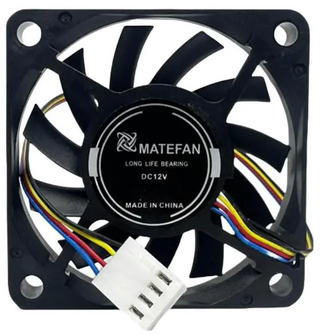 Main image of Ultra Slim 6010 12V 0.25A PWM Cooling Fan - 60x60x10mm, 5500RPM, 4-Wire Motherboard Connector, High Airflow for PC Case