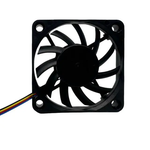 Alt view image 2 of 3 - Ultra Slim 6010 12V 0.25A PWM Cooling Fan - 60x60x10mm, 5500RPM, 4-Wire Motherboard Connector, High Airflow for PC Case