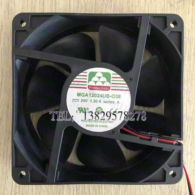 Main image of for MAGIC MGA12024UB-O38 DC 24V 1.3A 120x120x38mm 2-Wire Server Cooling Fan