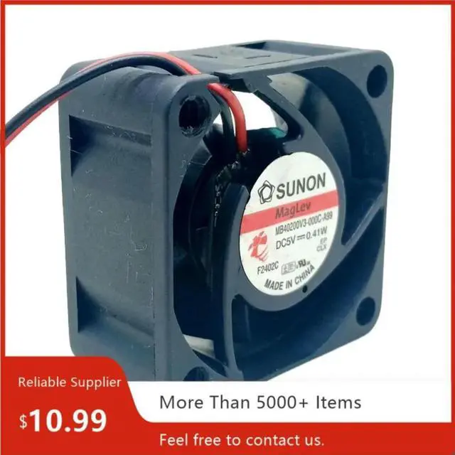 Alt view image 2 of 3 - 2pcs 4cm DC5V Fan for MB40200V3-000C-A99 40mm 5V Cooling 3D Printers and Electronics